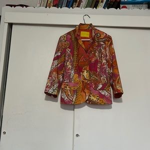 Flores y floresWoman 100% cotton  jacket size 3 days sale 20% start 10/4/2023